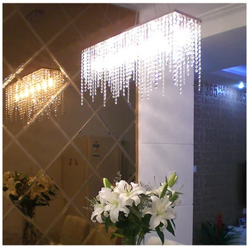 candelabru modern de iluminat 100% K9 Lustre candelabre de cristal plafon lumini led-uri pentru acasa, Mese Art Deco Luminile Nordice Imagine 3