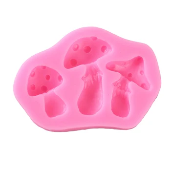 Ciuperci Forma Silicon pentru Fondant Săpun 3D Tort Mucegai Prajitura cu Jeleu Bomboane de Ciocolată Decorare Instrument de Copt Matrite Imagine 3