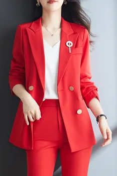 Coreean toamna jacheta sport femei supradimensionat îmbrăcăminte Carouri sport sacou office sacou femei de primăvară supradimensionate îmbrăcăminte Imagine 3