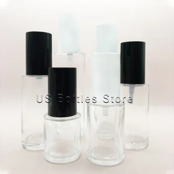 De înaltă Calitate Gol Lotiune Pompa de Sticlă Transparentă Gol Dropper Sticle cu Capac de Plastic Cosmetice Spray de Ambalare Container Imagine 3