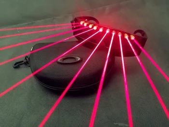 DJ Aprinde Ochelari laser Roșu ochelari tehnologia viitorului show-Club de noapte cu led de Sticlă de halloween petrecere de craciun, Cadouri de cosplay Imagine 3