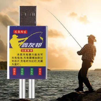 Electronice de Pescuit Float Baterie CR425 Și Încărcător Luminos Flotoare de Pescuit CR425 Noapte Geamandură de Pescuit Instrumente Electronice Pluteste Imagine 3