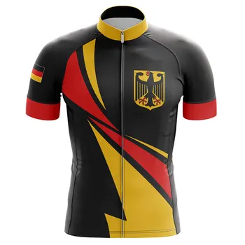 Germania 2022 Noi de Vara Ciclism Jersey Respirabil Racing Sport Biciclete Jersey Bere Echipa de Bărbați Ciclism Îmbrăcăminte Scurtă Tricou de Biciclete Imagine 3