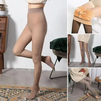Gros Elegant Skinny Talie Mare Ciorapi Doamnelor Femei Jambiere Elastica pentru Uzura de zi cu Zi Imagine 3