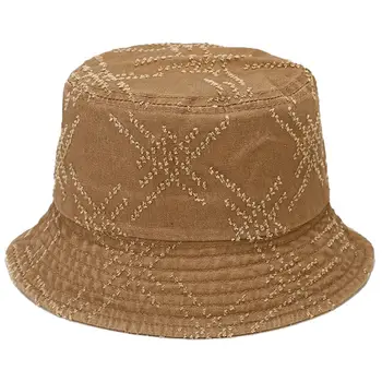 JNKET Noi Bumbac Pescar Capac de Plajă, Pălării de Soare în aer liber, de Călătorie Pălărie Pliabilă Capac Găleată Pălărie Imagine 3
