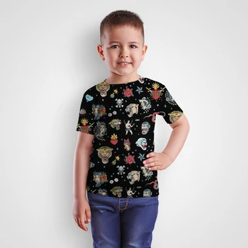 Jumeast Vara Copii T Shirt de Imprimare 3D Y2k Stil de Desene animate Maneca Scurta Sport Copii Moda Streetwear Pulover Amuzant Topuri Imagine 3