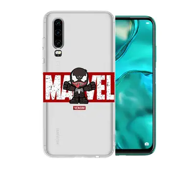 Marvel Avengers Hero numele Anime Cazul în care Telefonul Pentru Huawei p50 P40 P30 P20 P10 P9 P8 Lite E Pro Plus Etui Coque Pictura Hoesjes co Imagine 3