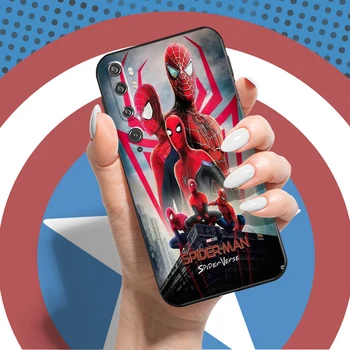 Marvel Veninul Spiderman Pentru Xiaomi Mi CC9 Mi CC9e Mi CC9 Pro Caz de Telefon La Funda la Șocuri Silicon Lichid Coque Imagine 3