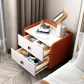 Mese Lemn Noptiere Dormitor Dulapuri Moderne de Moda de Lux Noptieră Raft Mesinha De Cabeceira Nordic Mobilier XF116YH Imagine 3