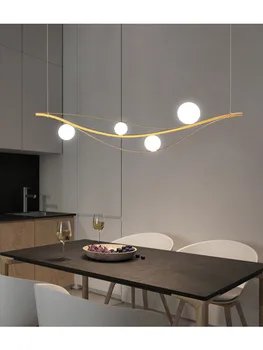 Modern, simplu glob de cristal lampă, aur lampă, Nordic iluminat interior, bar și restaurant Imagine 3