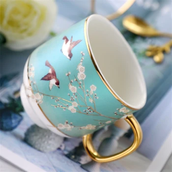 Noul Stil Chinezesc Cești Și Farfurioare Set Rural Ceramice De Cafea Ceasca De Ceai Din Portelan Cana De Ceai De După-Amiază Accesorii Pentru Decor Imagine 3