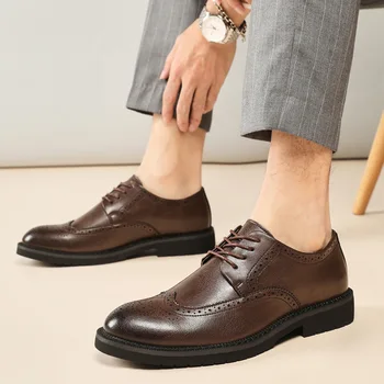 Pantofi din piele casual tendință doamnelor pantofi plat 2022 trend nou Imagine 3