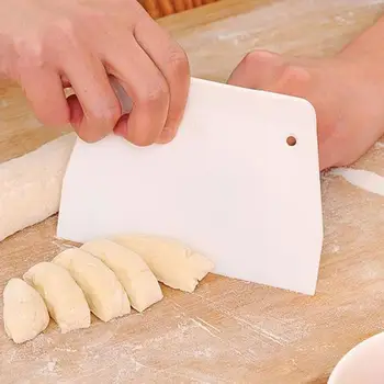 Produse de patiserie Cutter Plastic Tort Spatule Aluat Racleta Trapez Cutit Pizza Spatule Unt Pâine Simplă Fondant Freze Buna H2H4 Imagine 3