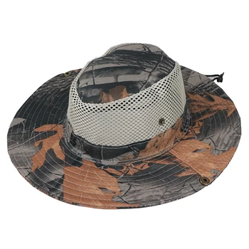 Respirabil Margine Largă Pălărie de Soare pentru a Proteja Împotriva UV Razele de Soare în aer liber Boonie Hat pentru Drumetii, Camping Pescuit pentru Bărbați și Femei Imagine 3