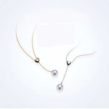 Sinya Drăguț Multifunctional perla Pandantiv 18k Au750 colier de aur pentru femei fete iubitor de uzura lungime reglabila Imagine 3
