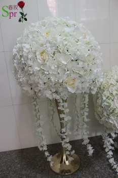 SPR transport gratuit noi. nunta flori artificiale masă de nuntă cu flori mingea centrala decorative etapă arc floral Imagine 3