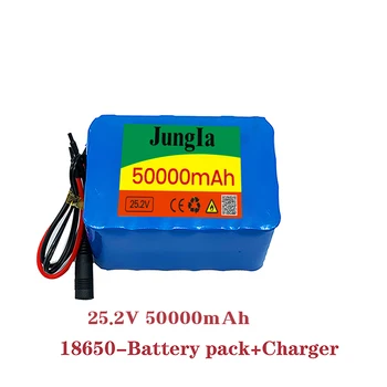 super 18650 24V 50ah baterie litiu 25.2 v 50000mah biciclete electrice moped /electric / baterie litiu-ion+incarcator Imagine 3