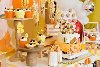 SWEETGO personalizare 6 inch Artificiale tort de lut desert model Floare cu ciocolata fructe acasă vitrina fotografie alimente recuzită Imagine 3