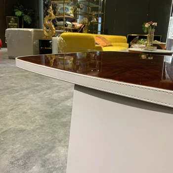 Un design Modern Italian de lux mobilier masa din colt forma patrata partea de masă de masă de cafea living de lux pentru camera live Imagine 3