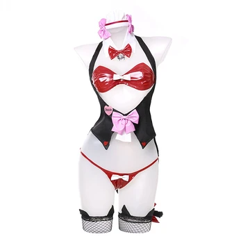 Vanilie Fata Bunny Chocola Nekopara Cosplay Costum Pisica Neko Uniforma Sexy Femei Figura Set Nou De Halloween Cadou Nou 2022 Imagine 3