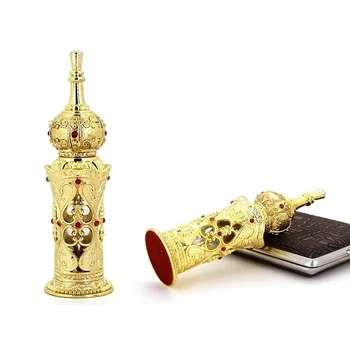12ml Aur, Sticla de Parfum cu Stick Dubai Stil de Înaltă Calitate Stil oriental Parfum Recipient Ulei Esential de Sticla Elegant Imagine 4