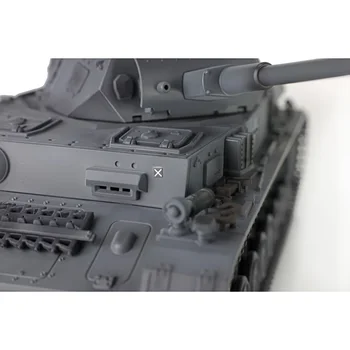 2.4 G Henglong 1/16 7.0 Panzer IV F2 RC Rezervor 3859 FPV 360° Foisor din Oțel cutie de Viteze Vorbitor BB Pelete de Fum Unitate Infraroșu TH17413 Imagine 4