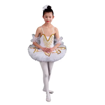 2022 Moda Lac Costum Profesional De Balet Tutu White Swan Clatita Fete Copii Rochie Pentru Copii Rochie De Balet Balet Tutu Rochii Imagine 4