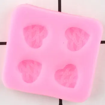 3D Ambarcațiuni în Formă de Inimă Mucegai Silicon Cupcake Topper Fondant Matrite Copil de Naștere Tort de Decorare Instrumente de Ciocolata Gumpaste Matrite Imagine 4