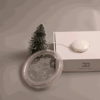 3D Șir de Lumini LED Baterie de Crăciun Fereastra de Partid Dormitor Cafenea, Camera de zi de Decorare Lumini de Basm Agățat Lampă de Perete Imagine 4