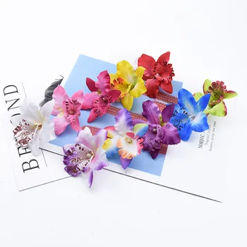 50/100 Buc Fluture orhidee, plante artificiale flori decorative de perete de nunta decor acasă accesorii de mireasa clearance-ul Imagine 4