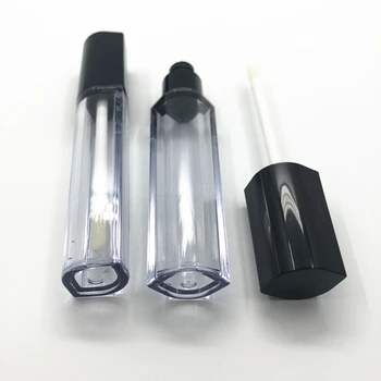 500pcs/lot Gol 7ml Clar Romb Luciu de Buze Tub Luciu de Sticla Returnabile Cosmetice Balsam de Buze Tub alcătuiesc Instrumente Sticla Imagine 4