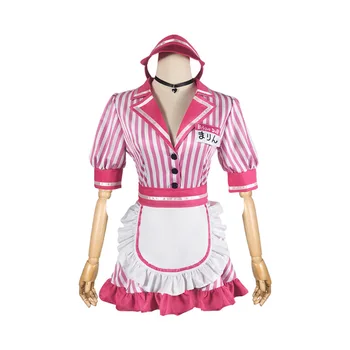Anime-Ul Meu Dress-Up Draga Kitagawa Marin Chelner Camerista Rochie Sweety Frumoasă Uniformă Cosplay Costum De Halloween Paty Costum Pentru Femei Imagine 4
