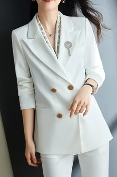 Coreean toamna jacheta sport femei supradimensionat îmbrăcăminte Carouri sport sacou office sacou femei de primăvară supradimensionate îmbrăcăminte Imagine 4
