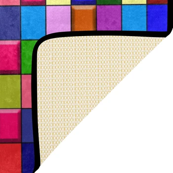 Curcubeu De Cutii Colorate Geometrice Abstracte Preș Preș Casa de Design Creativ Absorbția de Apă Non-alunecare covor Covor 40*60cm Imagine 4