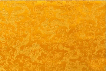 De înaltă Calitate, galben Metalizat Jacquard Tesatura Brocart,3D jacquard fire vopsite tesatura de îmbrăcăminte,lenjerie de pat,sac,cortina Imagine 4
