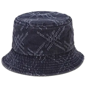 JNKET Noi Bumbac Pescar Capac de Plajă, Pălării de Soare în aer liber, de Călătorie Pălărie Pliabilă Capac Găleată Pălărie Imagine 4