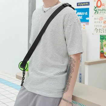 LAPPSTER Supradimensionate Harajuku Negru cu Dungi T Shirt 2022 Vara Bumbac Vintage Grafic T Shirt Alb Y2k coreea Moda Topuri Imagine 4