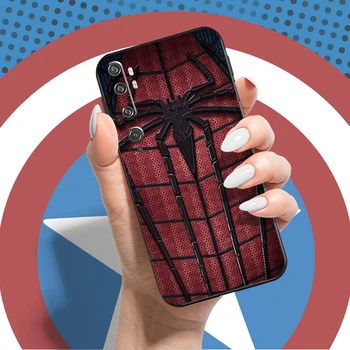 Marvel Veninul Spiderman Pentru Xiaomi Mi CC9 Mi CC9e Mi CC9 Pro Caz de Telefon La Funda la Șocuri Silicon Lichid Coque Imagine 4