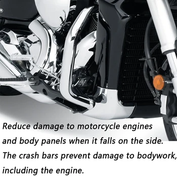 Motocicleta 32mm apărătoare Motor Pentru Suzuki Boulevard M109R 2006-2015 2016 17 Negru 1.25