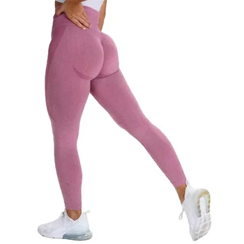 Pantaloni De Yoga Pentru Femei Fund De Ridicare Jambiere Antrenament Scrunch Butt Jambiere Piersic Lift ForTIKTok Jambiere De Talie Mare Pantaloni Imagine 4