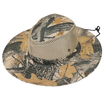 Respirabil Margine Largă Pălărie de Soare pentru a Proteja Împotriva UV Razele de Soare în aer liber Boonie Hat pentru Drumetii, Camping Pescuit pentru Bărbați și Femei Imagine 4