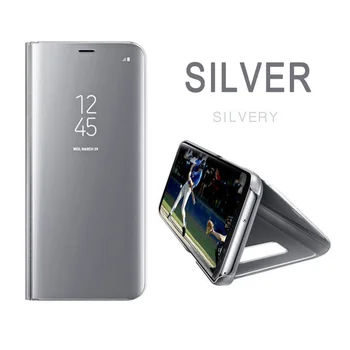 Smart Piele Flip Stand Oglindă Caz Pentru Samsung Galaxy S8 S9 Plus S7 S6 Edge Nota 8 Galaxy j5 j7 2017 UE Versiune Caz Acoperire 360 Imagine 4