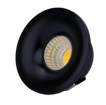 Spoturi cu LED-uri COB Rotund Mini Spot Încastrat în Jos Lampa pentru Cabinet 110V 220V Acasă Lumini pentru vitrina Imagine 4