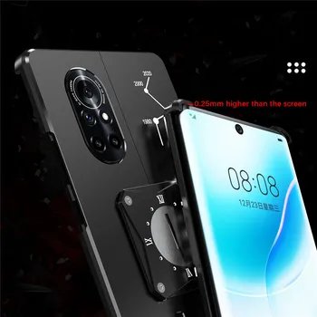 Telefon de Metal Caz de Protecție la Șocuri Shell Anti-toamna Capacul din Spate rezistent la Șocuri pentru Huawei nova8 nova8pro Telefon Imagine 4