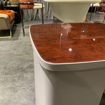 Un design Modern Italian de lux mobilier masa din colt forma patrata partea de masă de masă de cafea living de lux pentru camera live Imagine 4