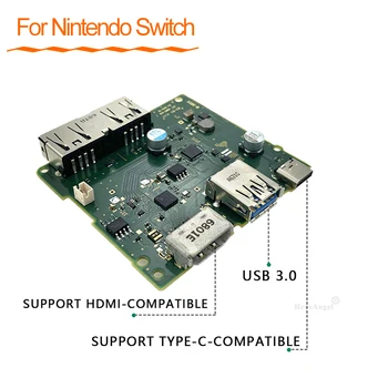 Înlocuirea Compatibil HDMI PCB Board Placa de baza cu USB de Tip C Cablu Panglică pentru Nintendo Comutator Doc de Reparații Piese Imagine 4