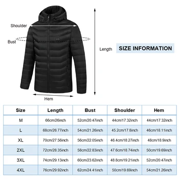 11 Zone Încălzite Jacheta USB Bărbați Femei de Iarnă în aer liber Încălzire Electrică Jachete Calde Sport Termică Strat de Îmbrăcăminte Incalzite Vesta Imagine 5