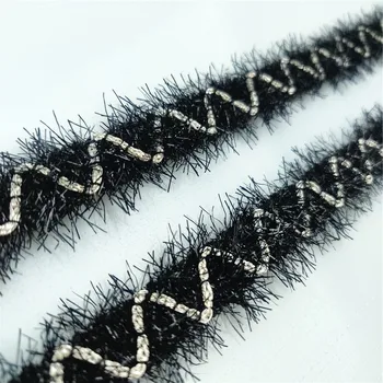 2,5 cm Lățime Negru Poliester, Imitație de Dantelă Panglică Împletită Garnitura de Aprovizionare din sectorul Confecțiilor textile Acasă Haine Înfrumusețarea Imagine 5
