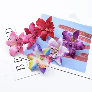 50/100 Buc Fluture orhidee, plante artificiale flori decorative de perete de nunta decor acasă accesorii de mireasa clearance-ul Imagine 5