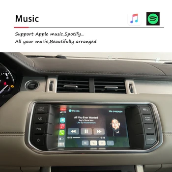 AZTON Radio Auto Upgrade Pentru Range Rover Sport, Discovery Evoque Bosch IOS iPhone Wireless CarPlay, Android Auto Modulul Imagine 5